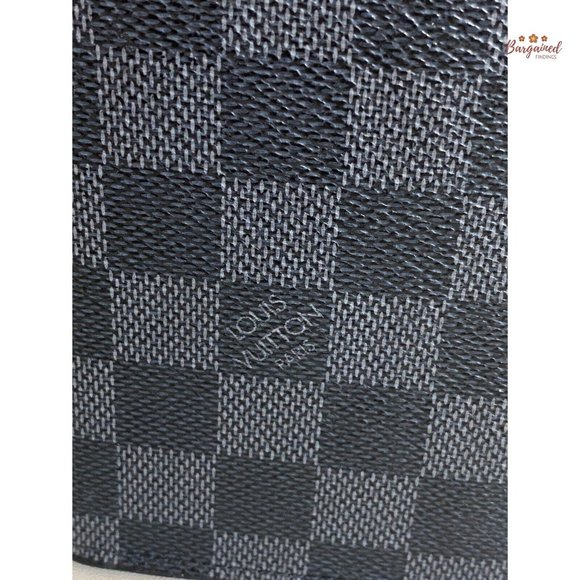 Authentic Louis Vuitton Damier Graphite Coated Canvas Leather Brazza Wallet 2014 - Picture 2 of 14